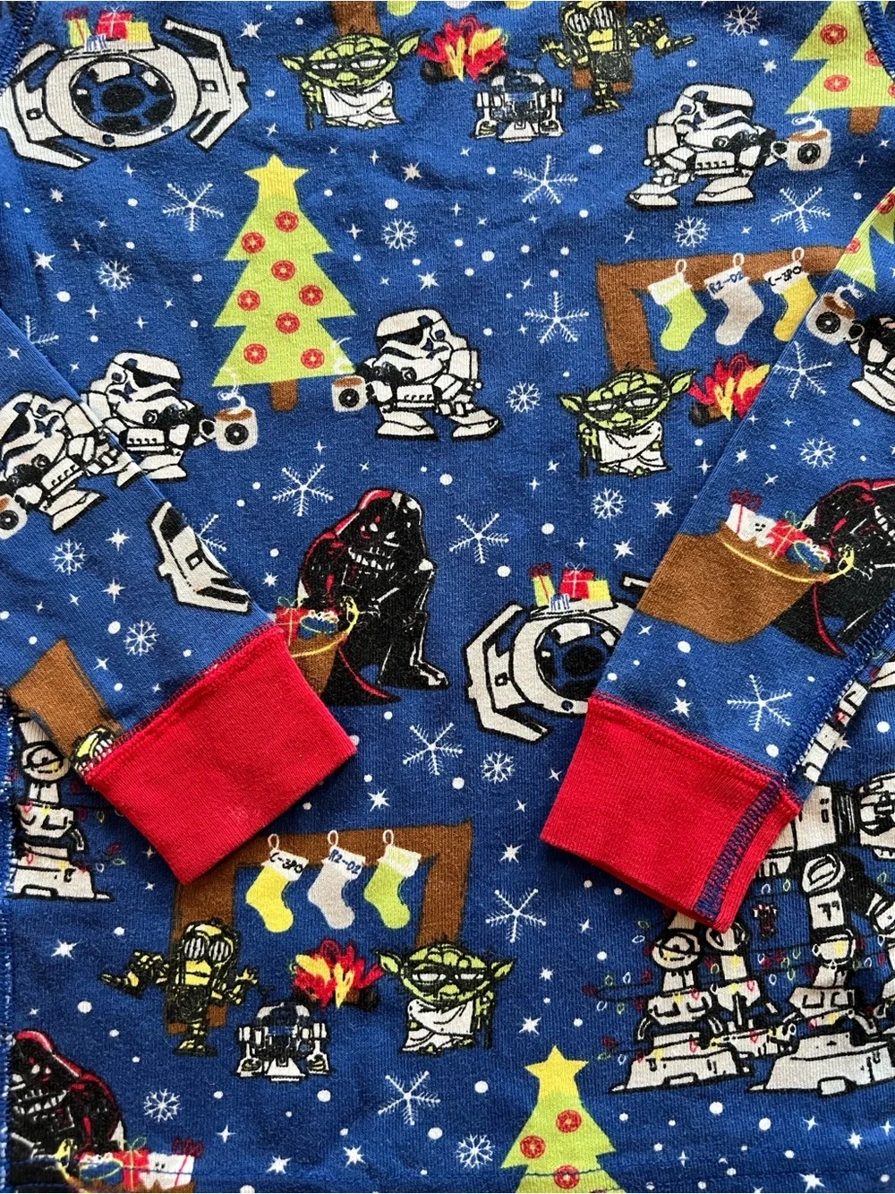 Hanna Andersson Star Wars Organic Cotton Christmas Pajama PJs Set Size 5